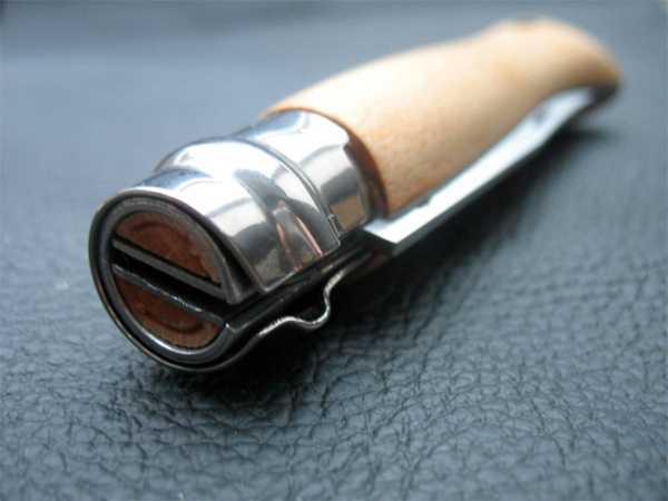 Нож складной Opinel Tradition №8 VRI (INOX) 8,5см (Бук / нерж. Сталь)